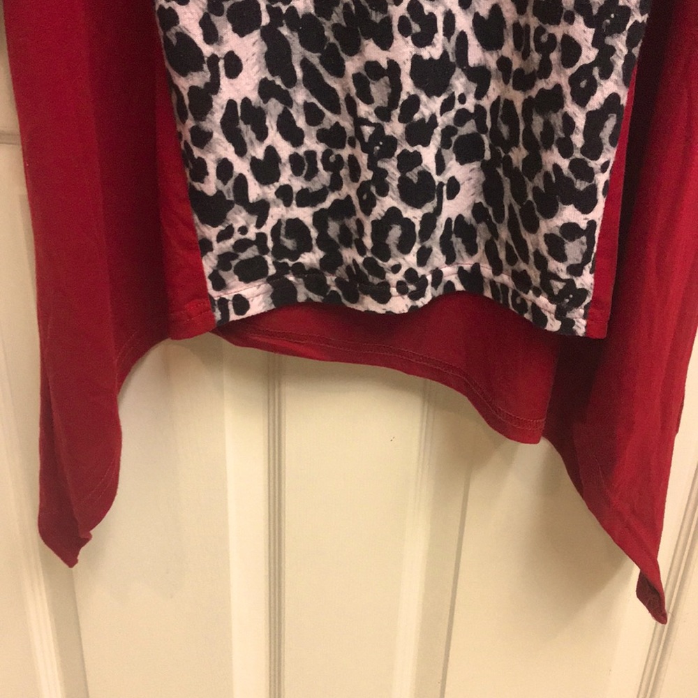 🐆Leopard Jersey Fabric Stretchy Tunic - Picture 4 of 5
